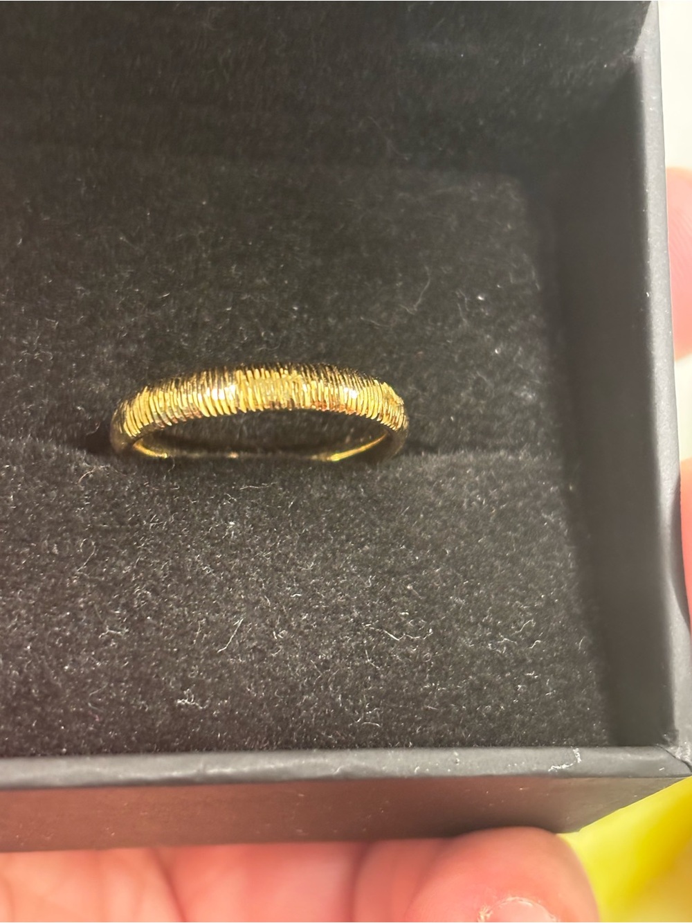 10k Gold Rope Texture Women's Ring size 7
